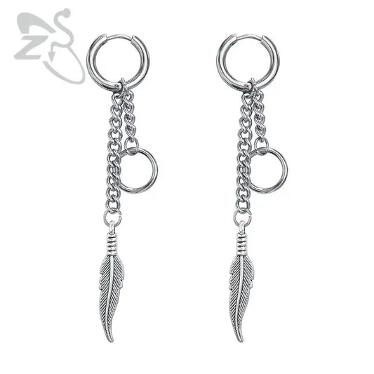 ZS Korean Style Stainless Steel Earrings