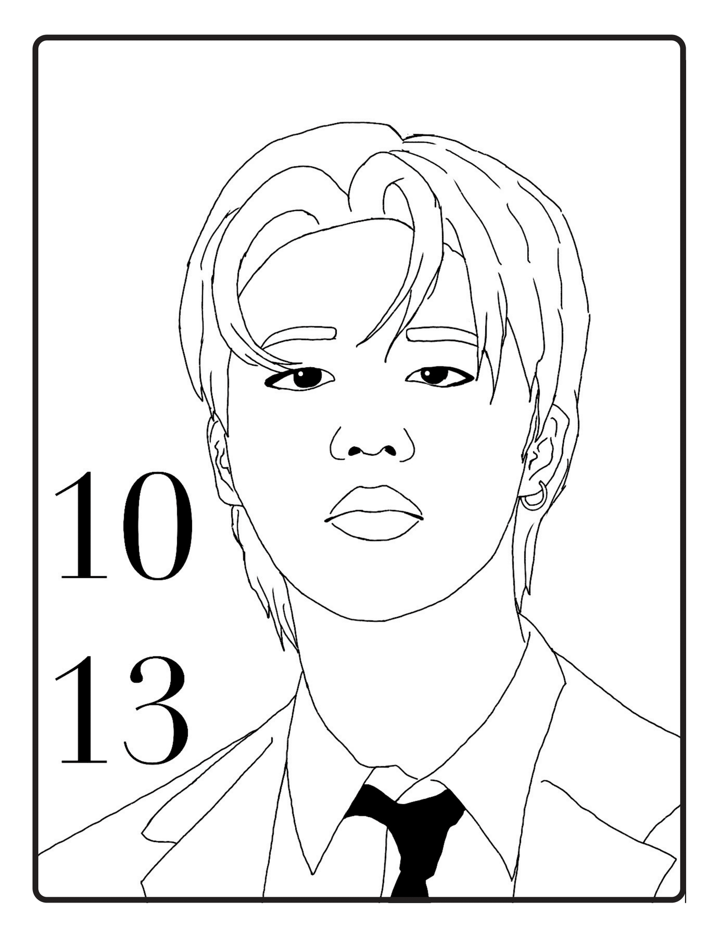 Muse Coloring Book - BTS Inspired Art Book Featuring Iconic Jimin Moments - Artistic Stress Relief for Fans & Creative Expression