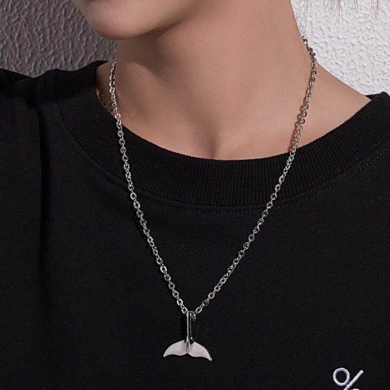 JungKook Inspired Same Whale Tail Necklace