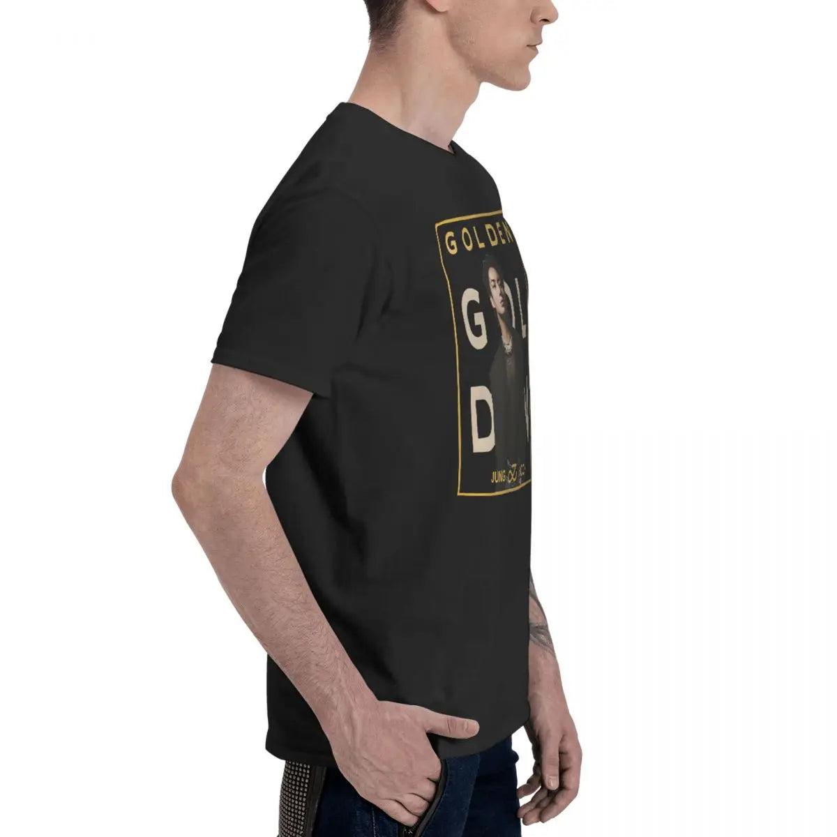 Jungkook Short Sleeve T-Shirt - Casual Graphic Tee for BTS Fans - Comfortable & Stylish Fit for Everyday Wear